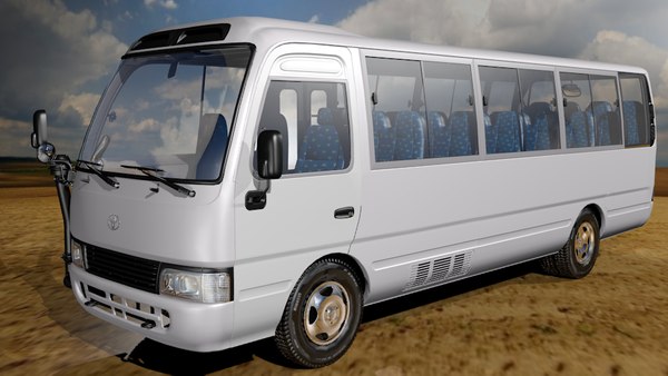 3D toyota coaster 2020 hd model TurboSquid 1635791