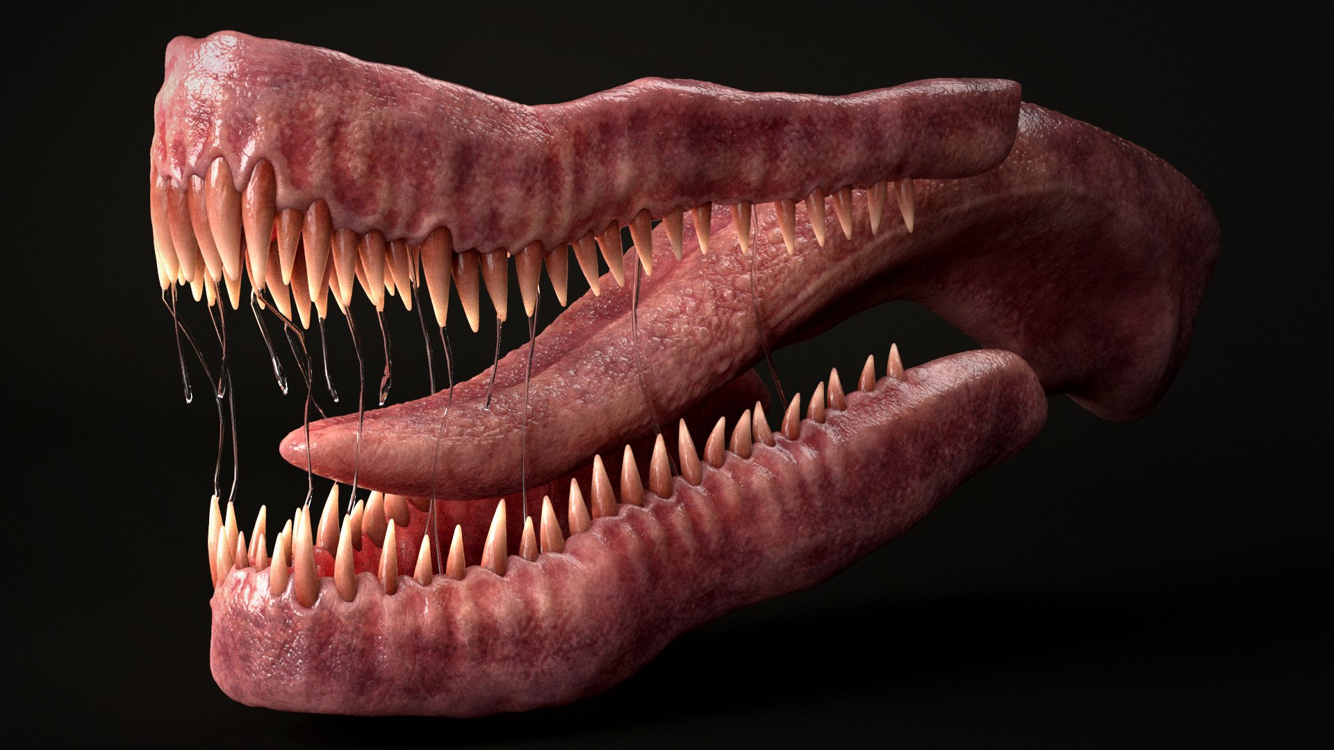 3D Dragon Mouth Teeth - TurboSquid 2307567