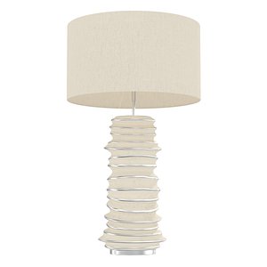 Mathilde Penicaud Turbule ivoire Concrete stainless steel lamp
