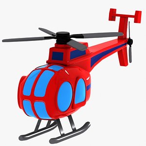 cartoon helicopter toon 3ds