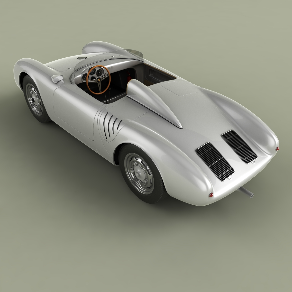 3d 1957 Porsche 550 Spyder - Turbosquid 1462442