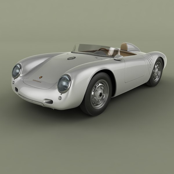 3D 1957 porsche 550 spyder