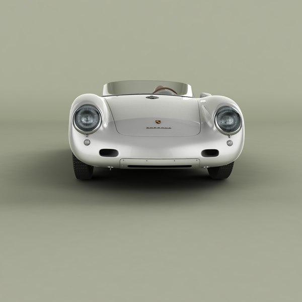Porsche 550 A Spyder 1953 White / Red 1/12 KK Scale