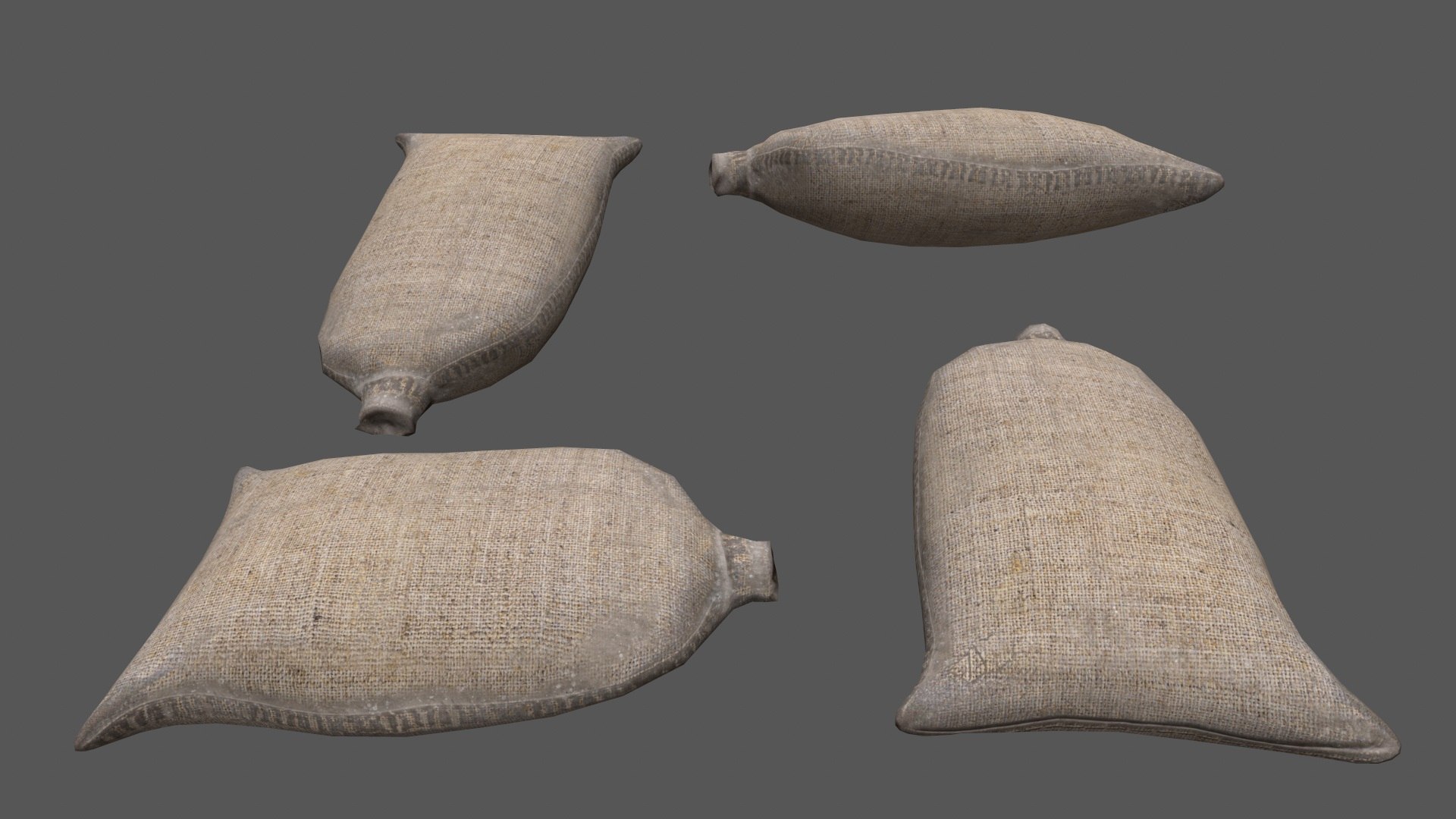 3D Sandbag Sand Bag Model - TurboSquid 1266607