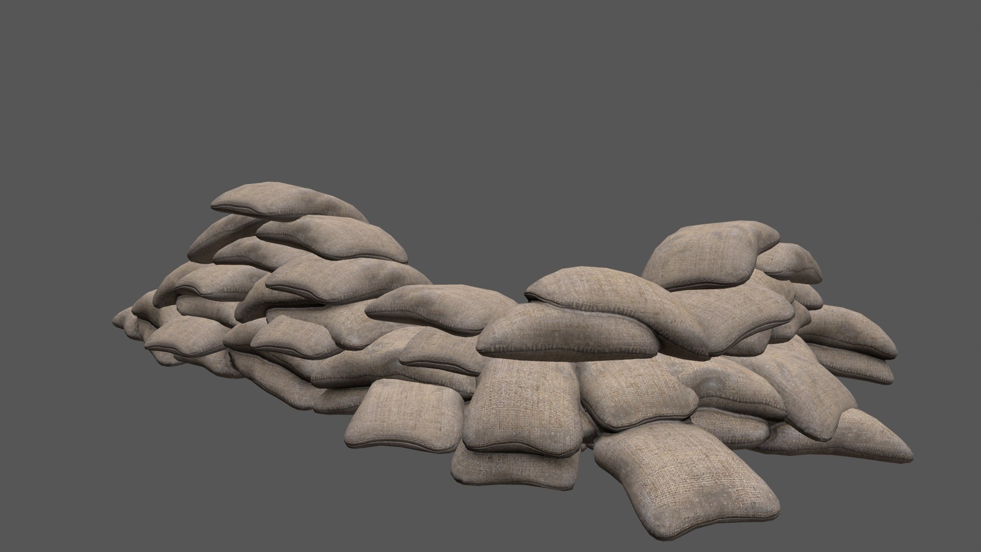 3D Sandbag Sand Bag Model - TurboSquid 1266607
