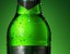 Beer bottle with caustics and light setup