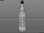Beer bottle with caustics and light setup