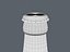 Beer bottle with caustics and light setup