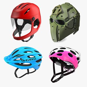 Bicycle Helmets Collection 3 3D model