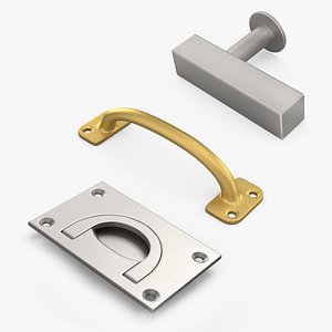 3D Kitchen Cabinet Handles Collection