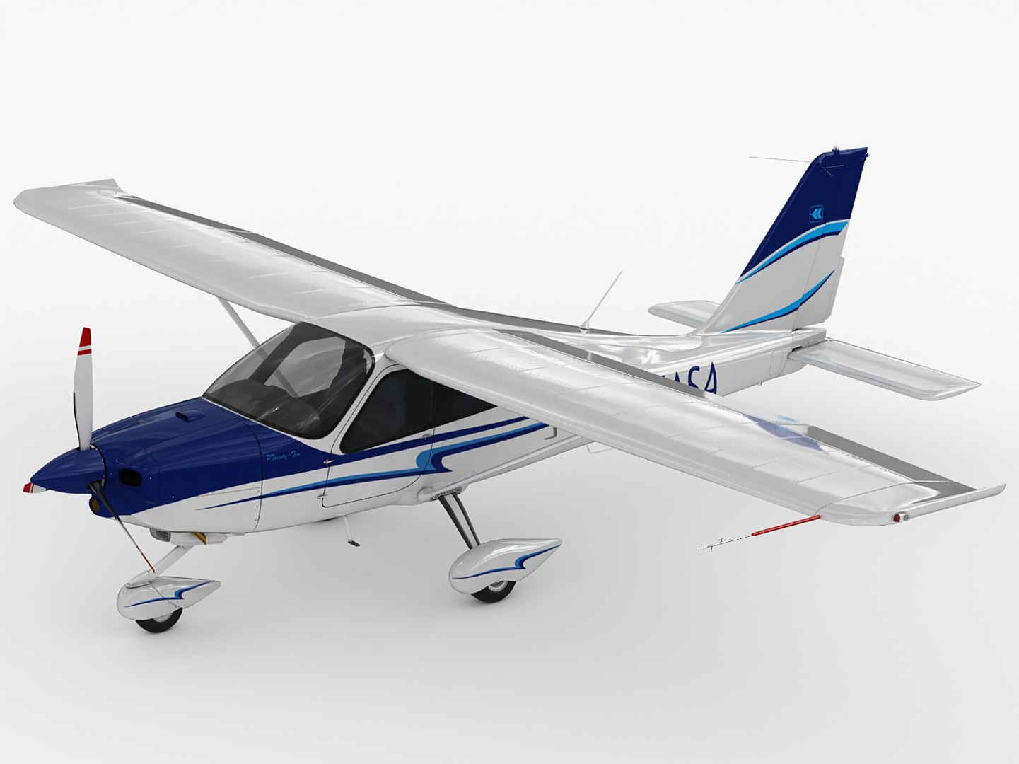 3d tecnam p2010 2010 model