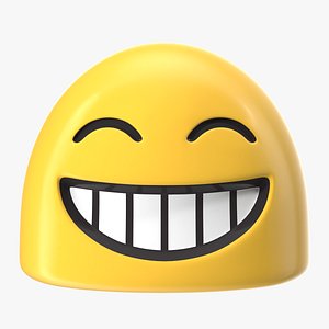 Beaming Face with Smiling Eyes Android Emoji 3D