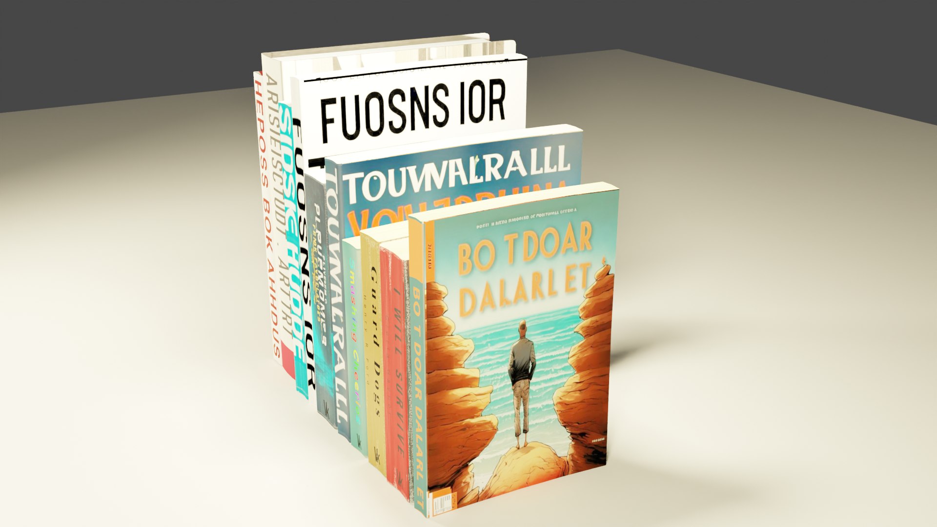 Assortment Of 10 Books 3D Model - TurboSquid 2155328