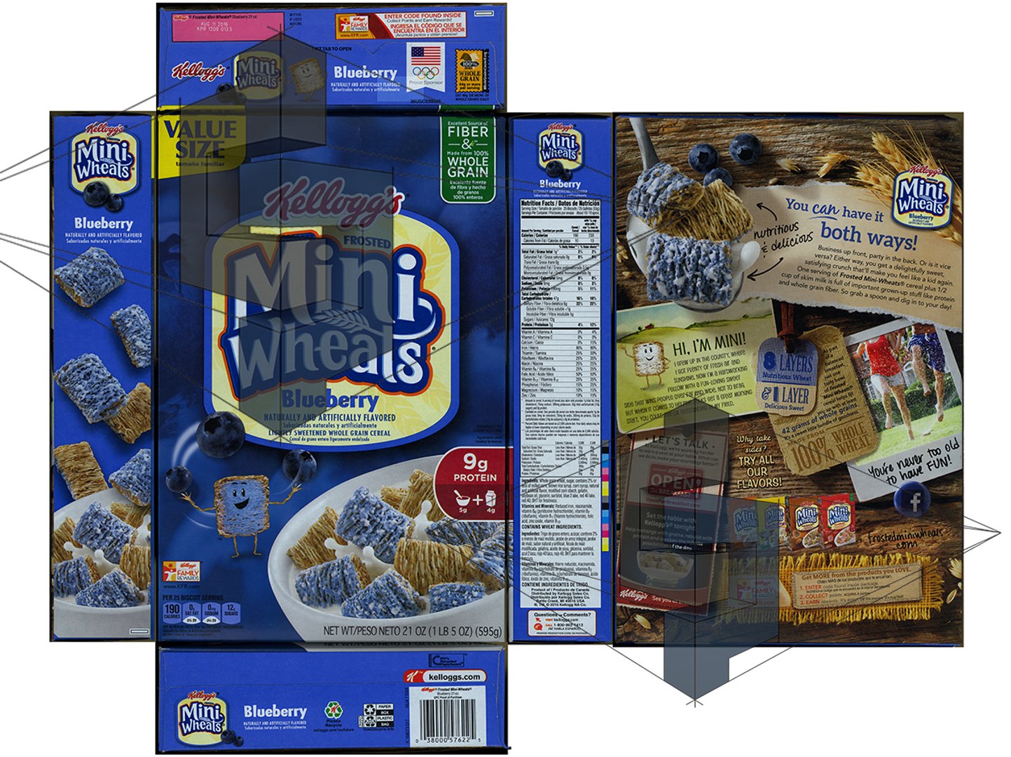 Mini Wheats Blueberry 3d Max