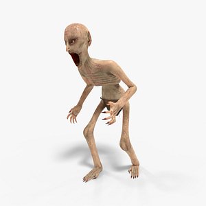 Humanoid Horror Creature Rigged1