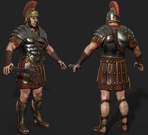 Roman Soldier LOW POLY