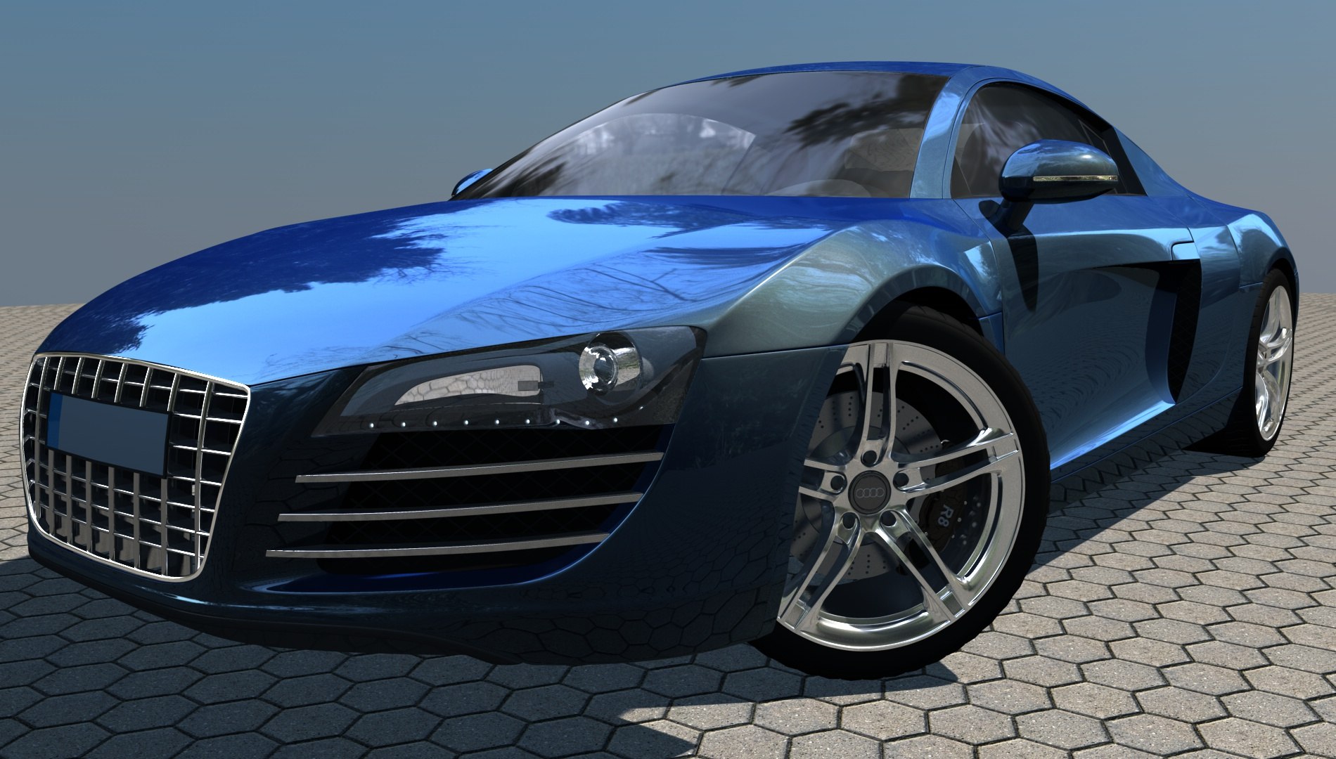 audi r8 c4d free