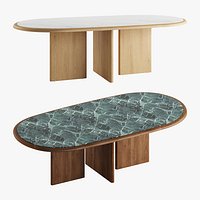 SUISEKI Oval Table by Riva1920