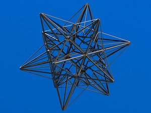 Wireframe Shape Great Icosahedron