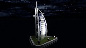 Burj al Arab 3D model