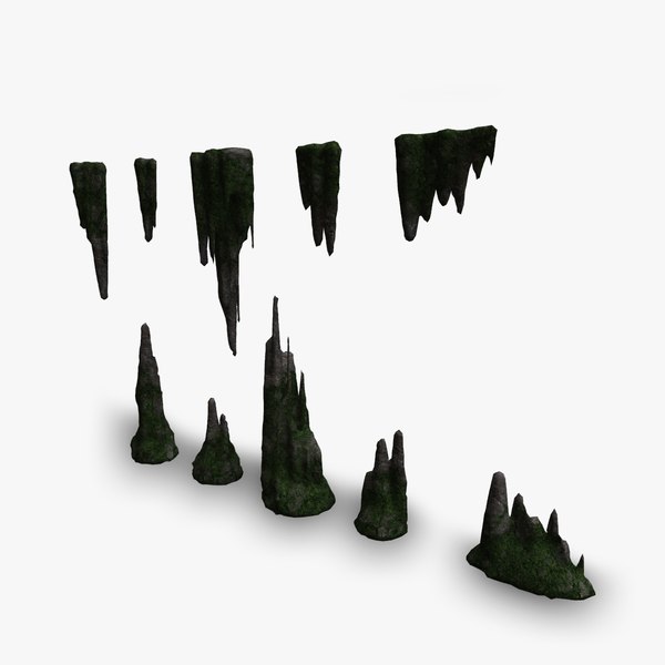 Cave Rock Pack 1 - Moss 2 model