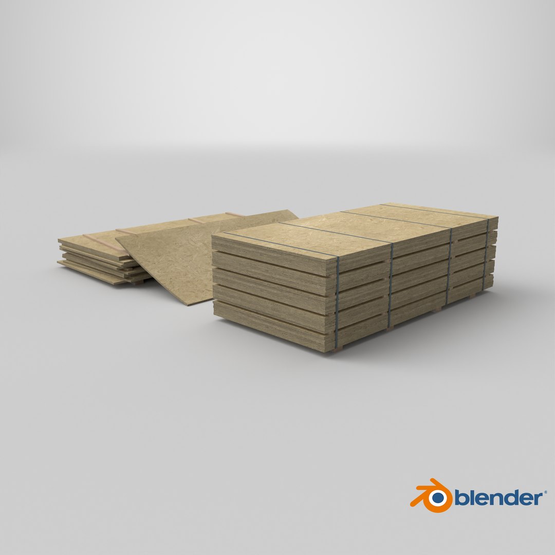 3D Stack Of Plywoods Chipboard PBR 3 Model - TurboSquid 2186609