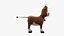 Cartone animato di mucca marrone