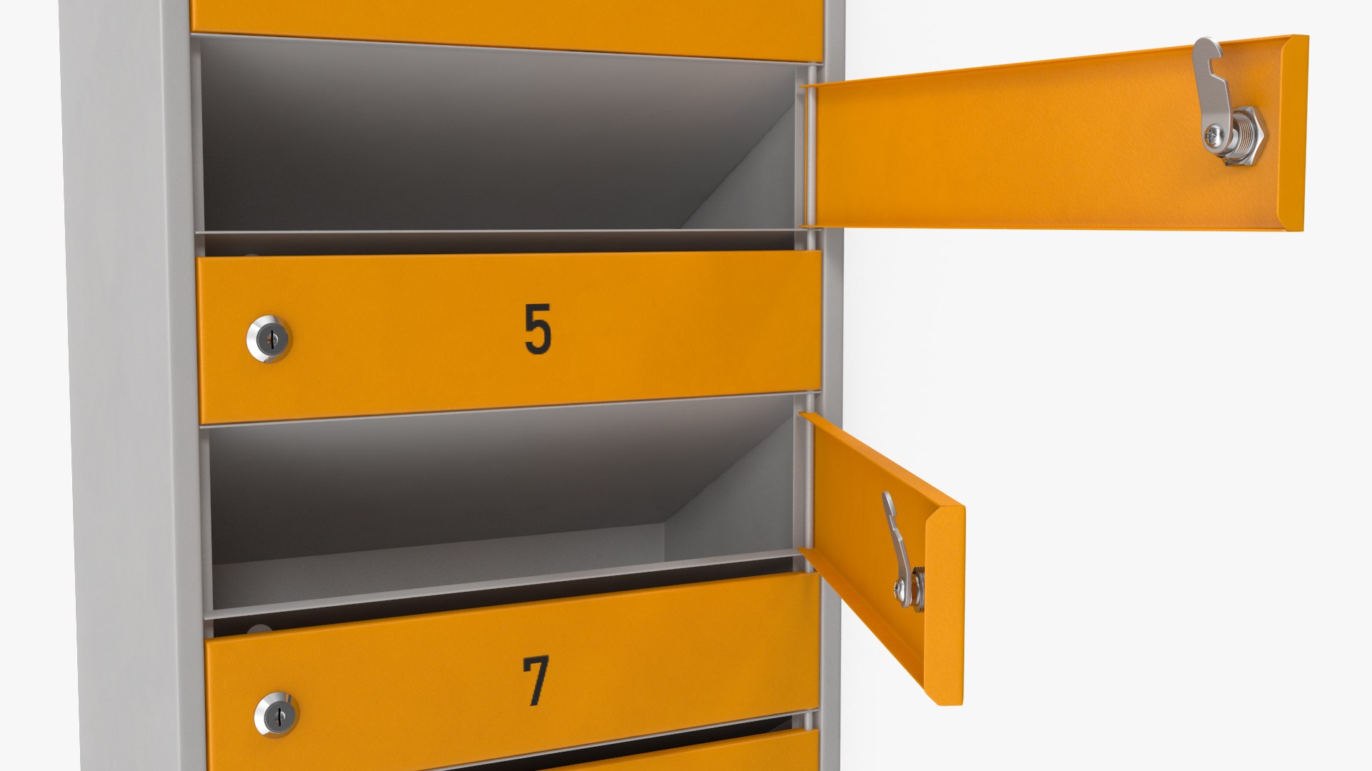 Block Of 12 Apartment Mailboxes Model - TurboSquid 2004686