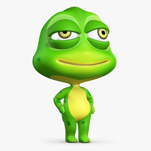 cartoon animation character 3D model