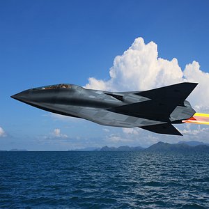 aurora secret reconnaissance aircraft 3d model