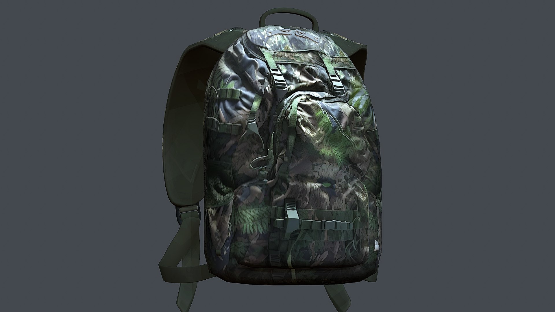 Backpack Camping Bag Baggage 3D 3D Model - TurboSquid 2041279