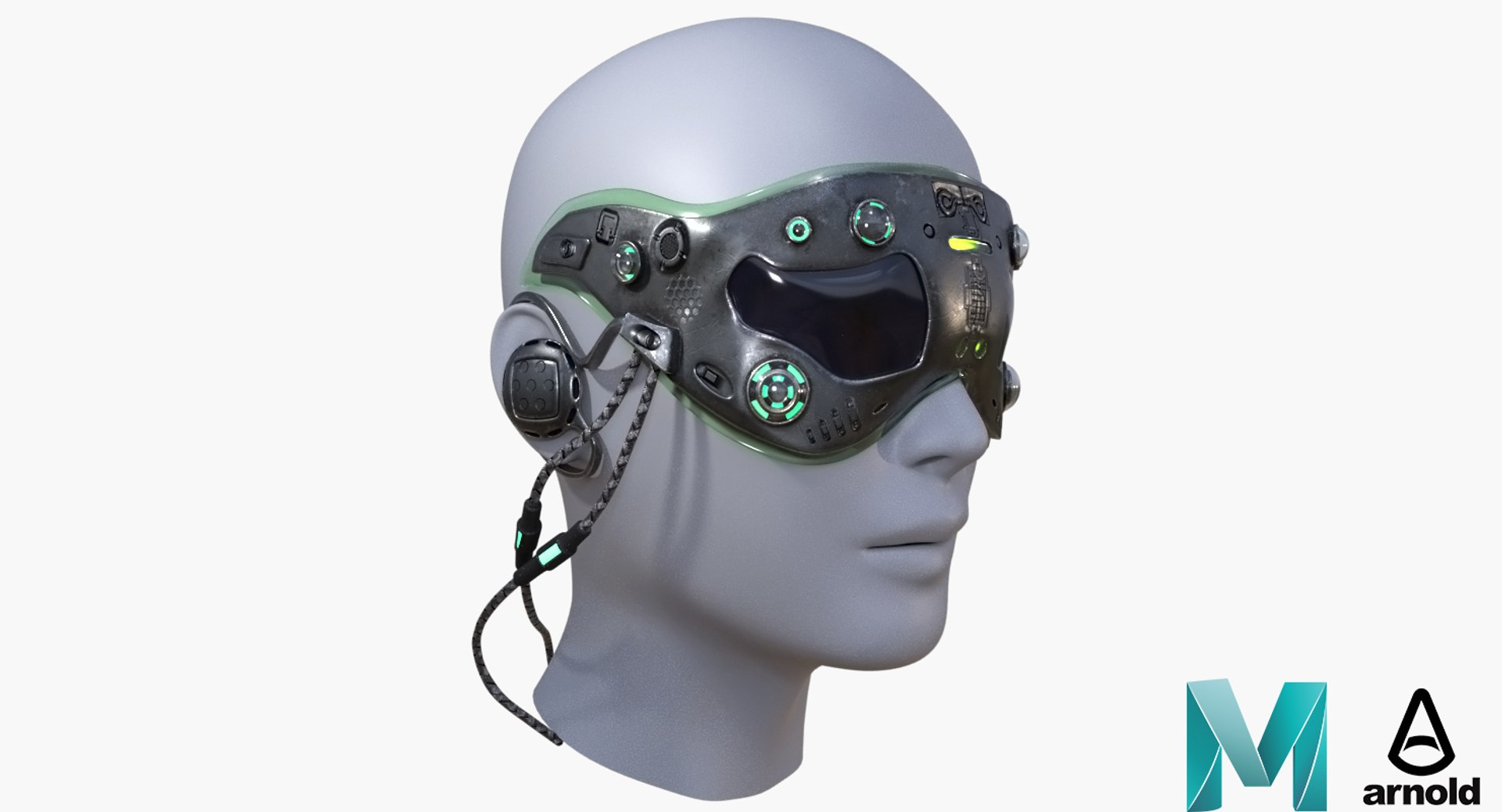 3D Sci Fi Mask Model - TurboSquid 1401758