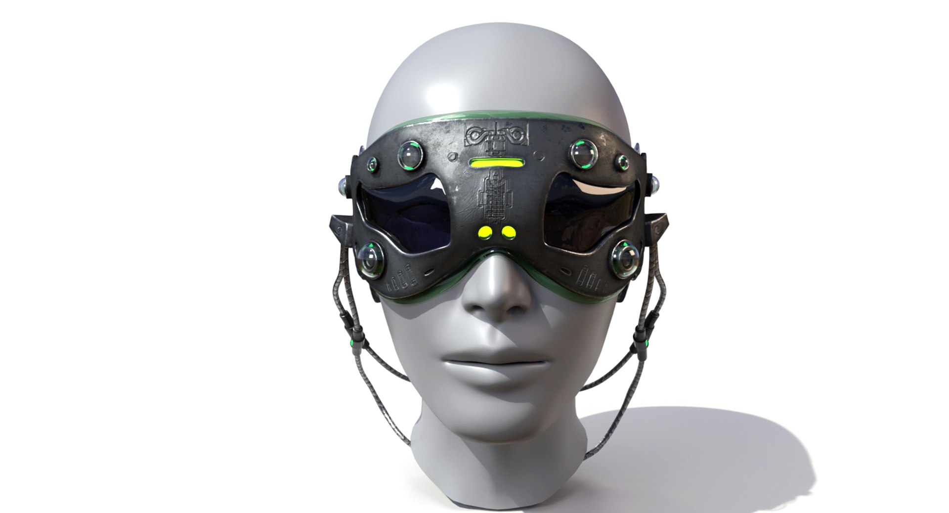 3D Sci Fi Mask Model - TurboSquid 1401758