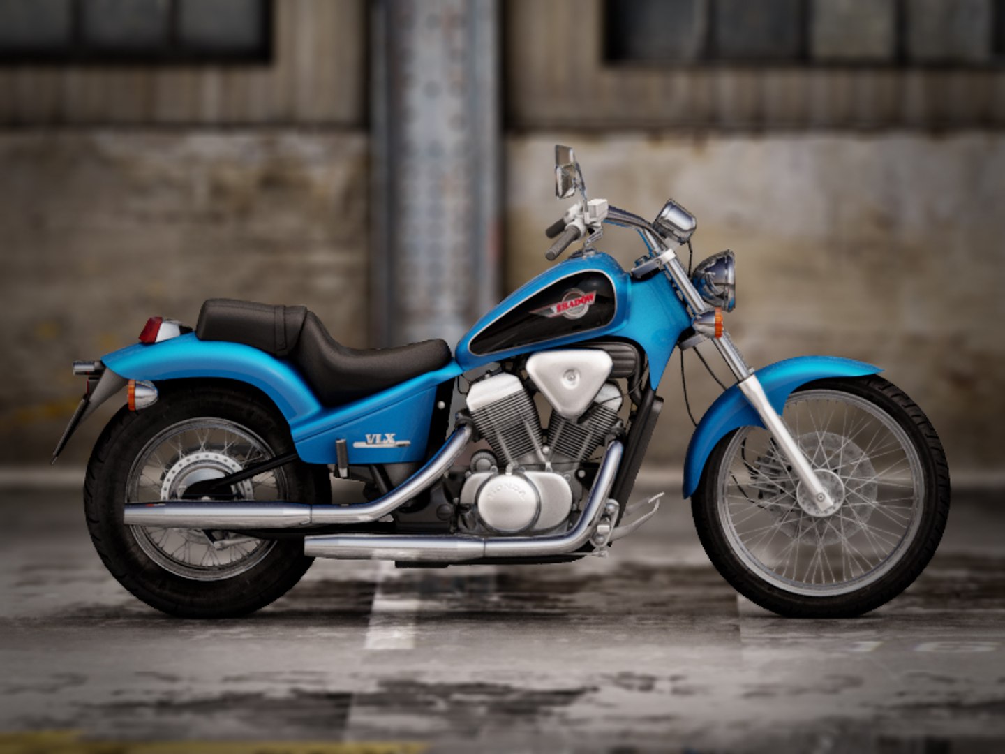 3d Model Honda Shadow Vlx