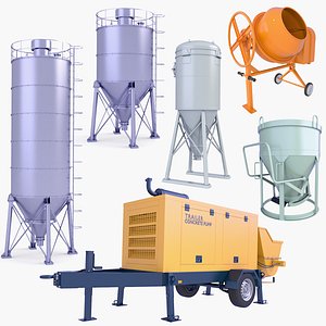 Professional Concrete Equipment v2 3D model