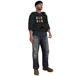 DEA Agent 1 LOD1 Rigged
