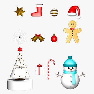 Cristmas model pack 3D model