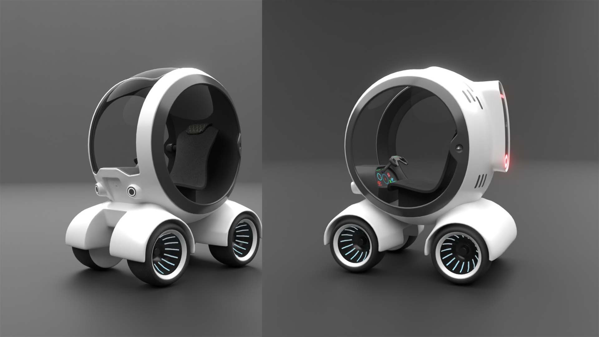 Sci-fi Futuristic Electric Vehicle Car 3d Model - Turbosquid 2102045