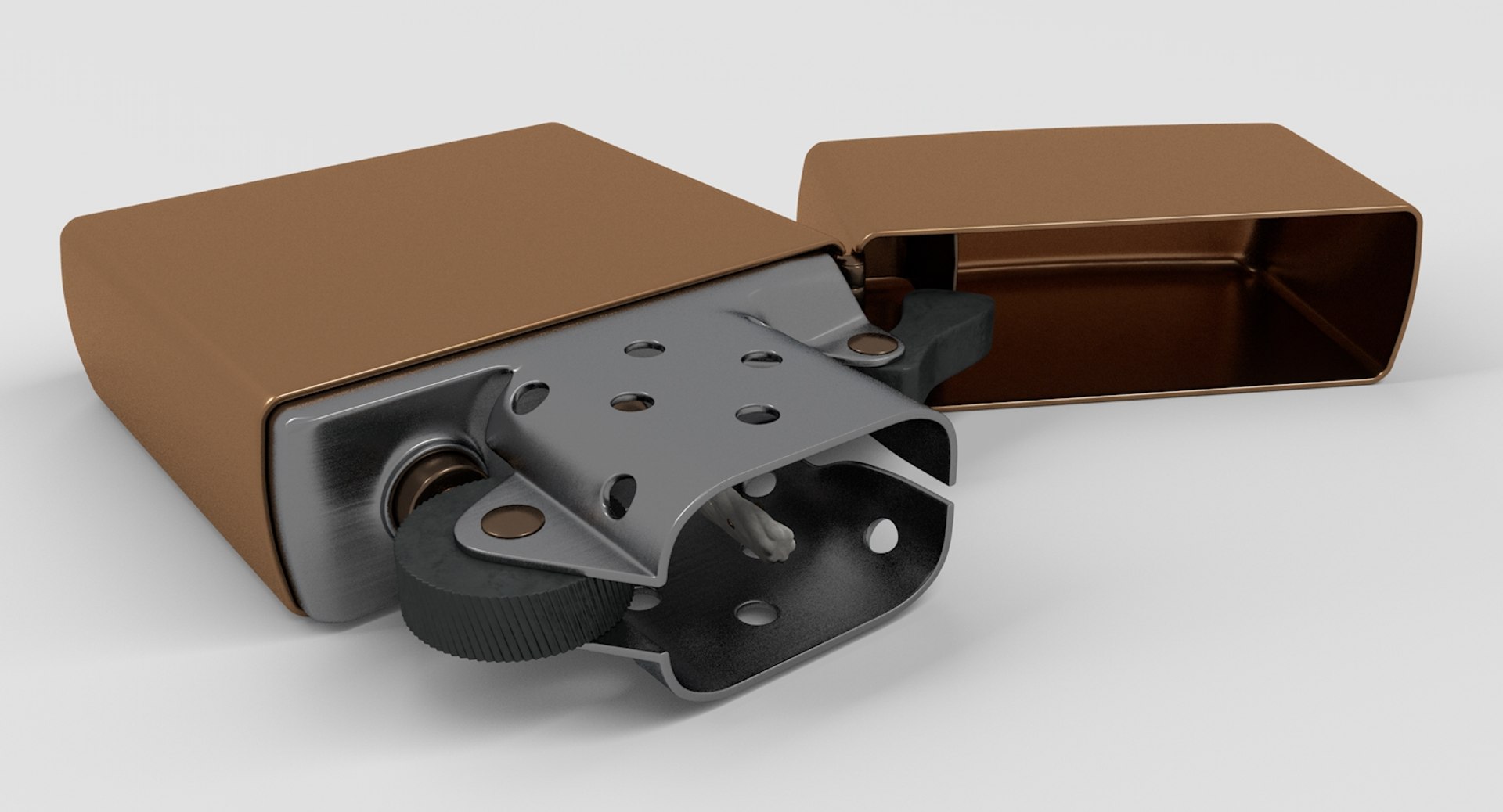 3D zippo lighter model - TurboSquid 1213067