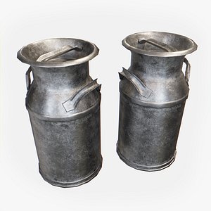 Old Milk Can Low Poly