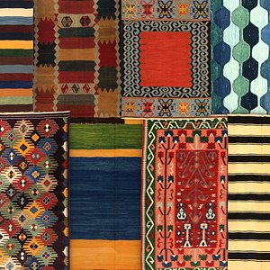 3D VINTAGE TURKISH KILIM RUGS LARGE COLLECTION 01 model