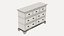 Bettgestell und Sideboard