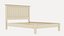 Bettgestell und Sideboard