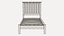 Bettgestell und Sideboard