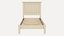 Bettgestell und Sideboard