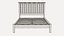 Bettgestell und Sideboard