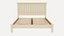 Bettgestell und Sideboard