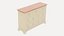 Bettgestell und Sideboard