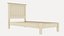 Bettgestell und Sideboard