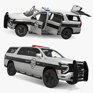 Chevrolet Suburban 2025 Special Service Rigged 3D model